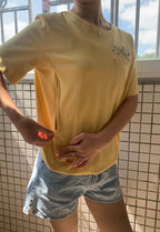 Embroidered Flower Pocket Feeding-Friendly T-Shirt