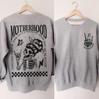 Motherhood Sometimes I Rock It Sometimes It Rocks Me Feeding-Friendly Sweatshirt