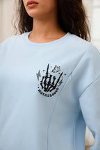 Motherhood Sometimes I Rock It Sometimes It Rocks Me Feeding-Friendly Sweatshirt