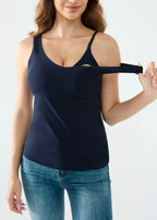 Feeding-Friendly V-Neck Tank Top