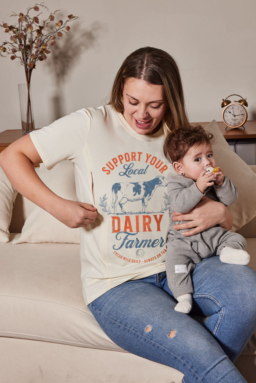 Support Your Local Farmer Feeding-Friendly T-Shirt