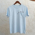 Embroidered Penguin Pocket Feeding-Friendly T-Shirt