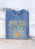 Retro 70s Sun Graphic Feeding-Friendly T-Shirt