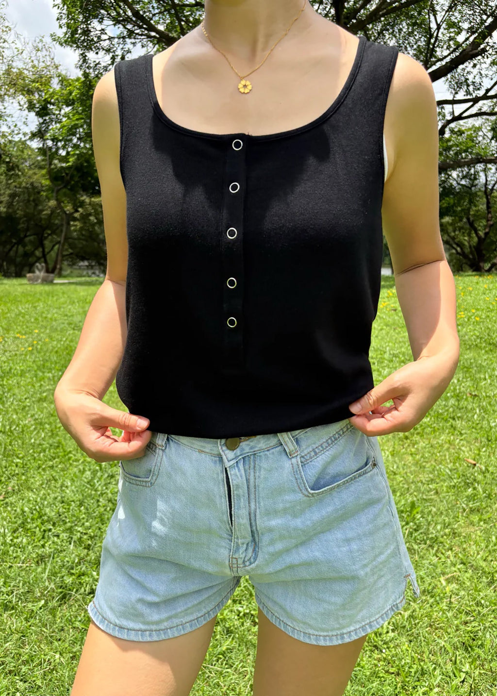 Women's Snap-Front Feeding-Friendly Tank Top