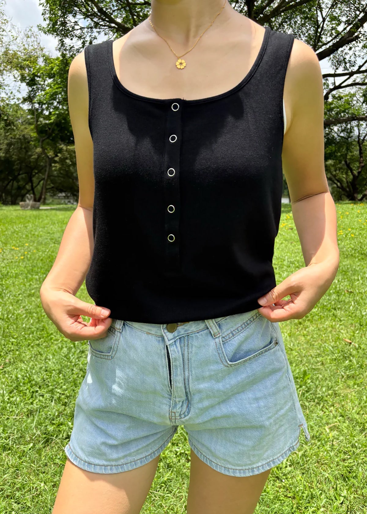 Women's Snap-Front Feeding-Friendly Tank Top