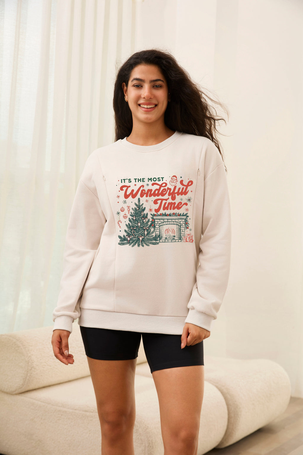 It's The Most Wonderful Time Feeding-Friendly Sweatshirt