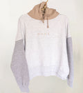 Mama Colorblock Cropped Feeding-Friendly Hoodie