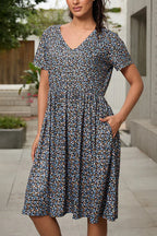 Floral Feeding-Friendly Dresses with Pockets