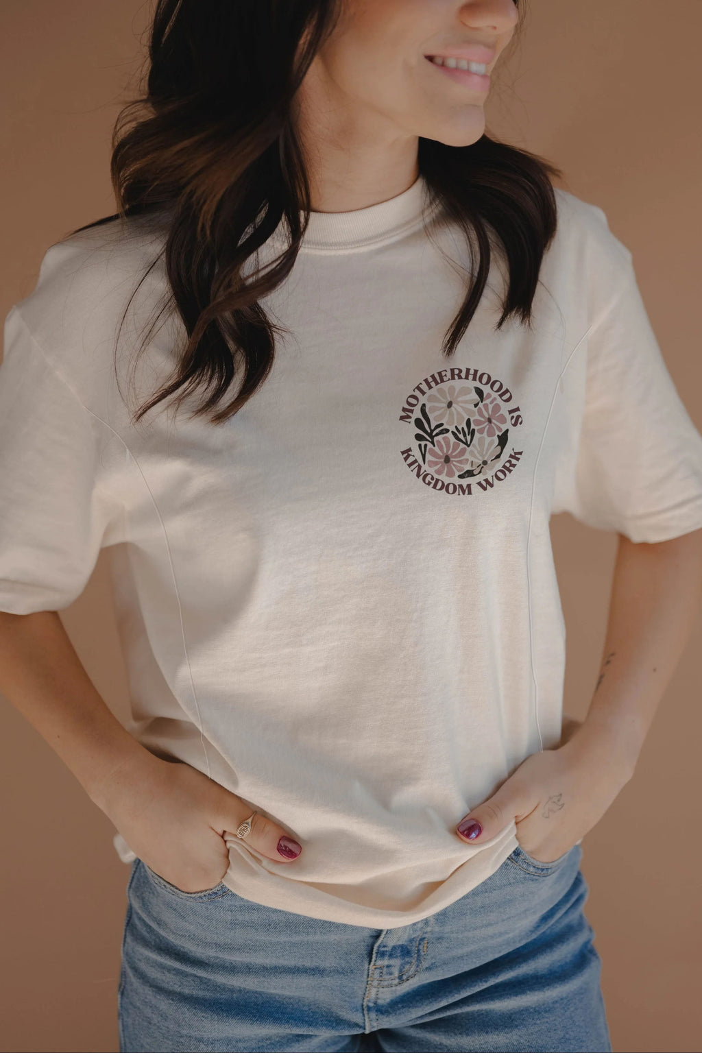 Motherhood Is Kingdom Work Feeding-Friendly T-Shirt