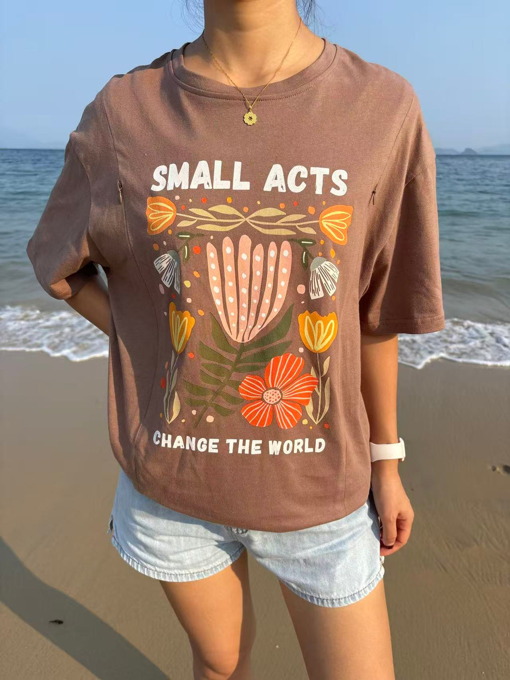 Small Acts Change the World Feeding-Friendly T-Shirt