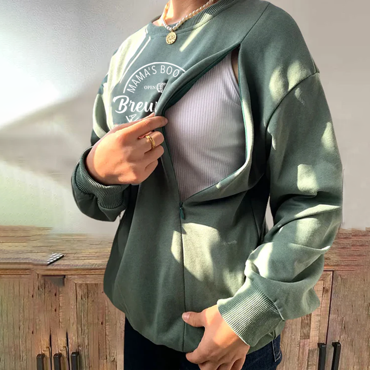 Funny Feeding-Friendly Crewneck Sweatshirt