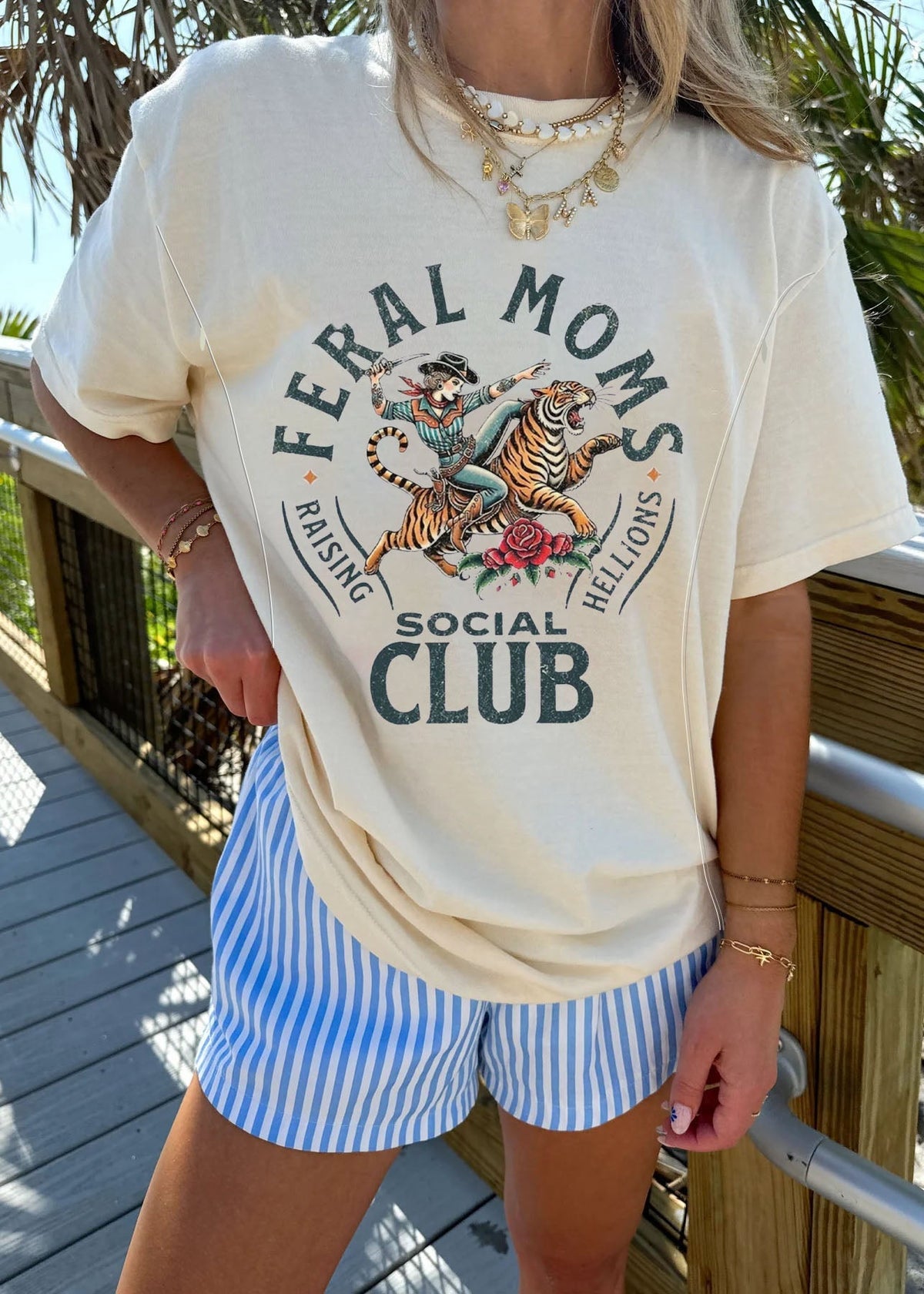 Feral Moms Social Club Feeding-Friendly T-Shirt