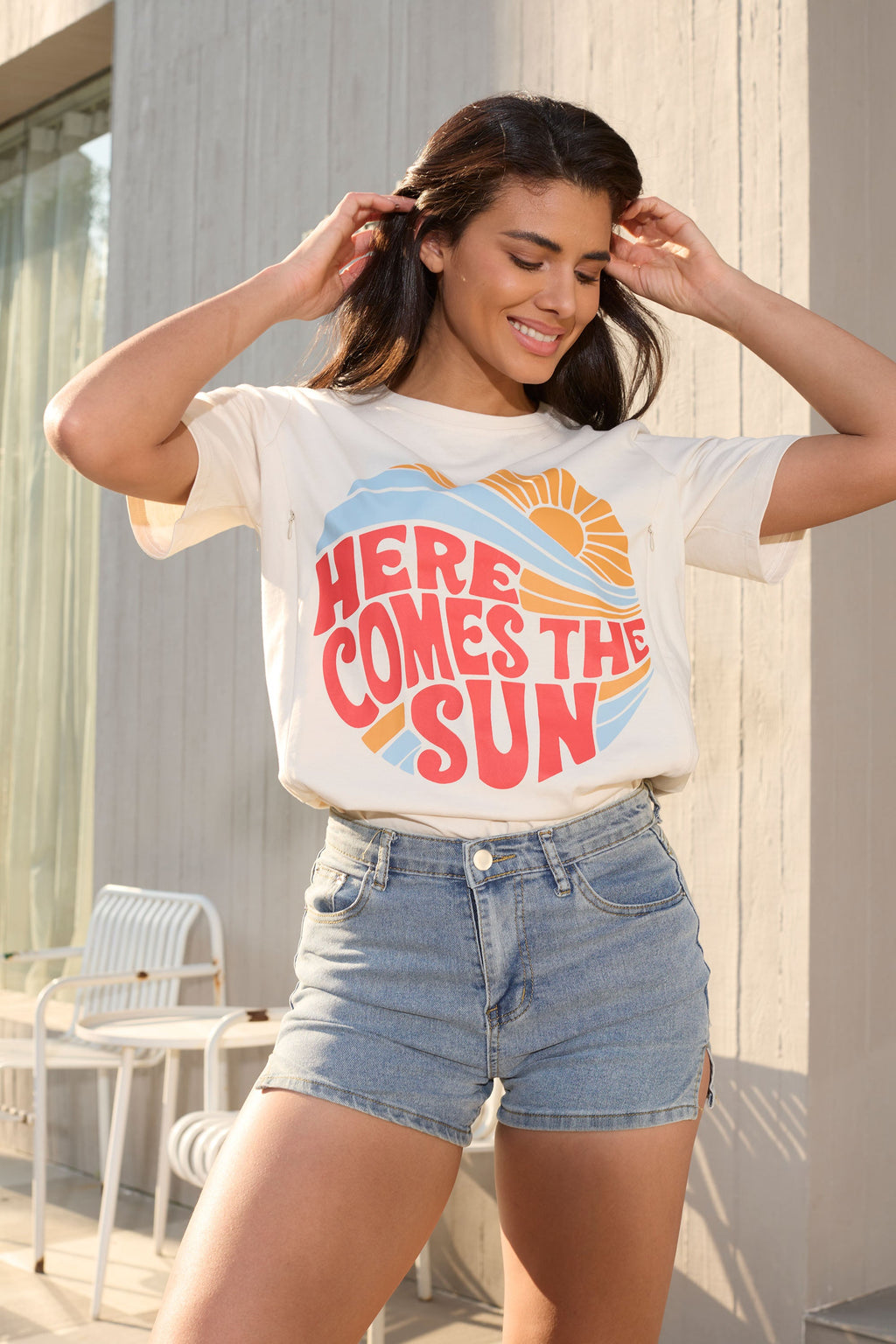 Here Comes the Sun Feeding-Friendly T-Shirt