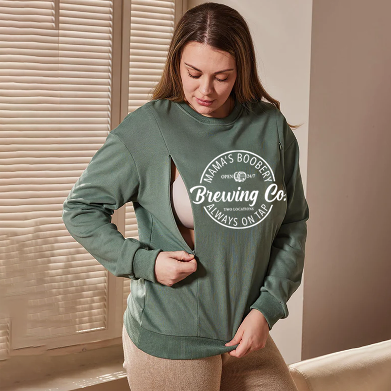 Funny Feeding-Friendly Crewneck Sweatshirt