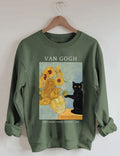 Van Gogh Cat Feeding-Friendly Sweatshirt