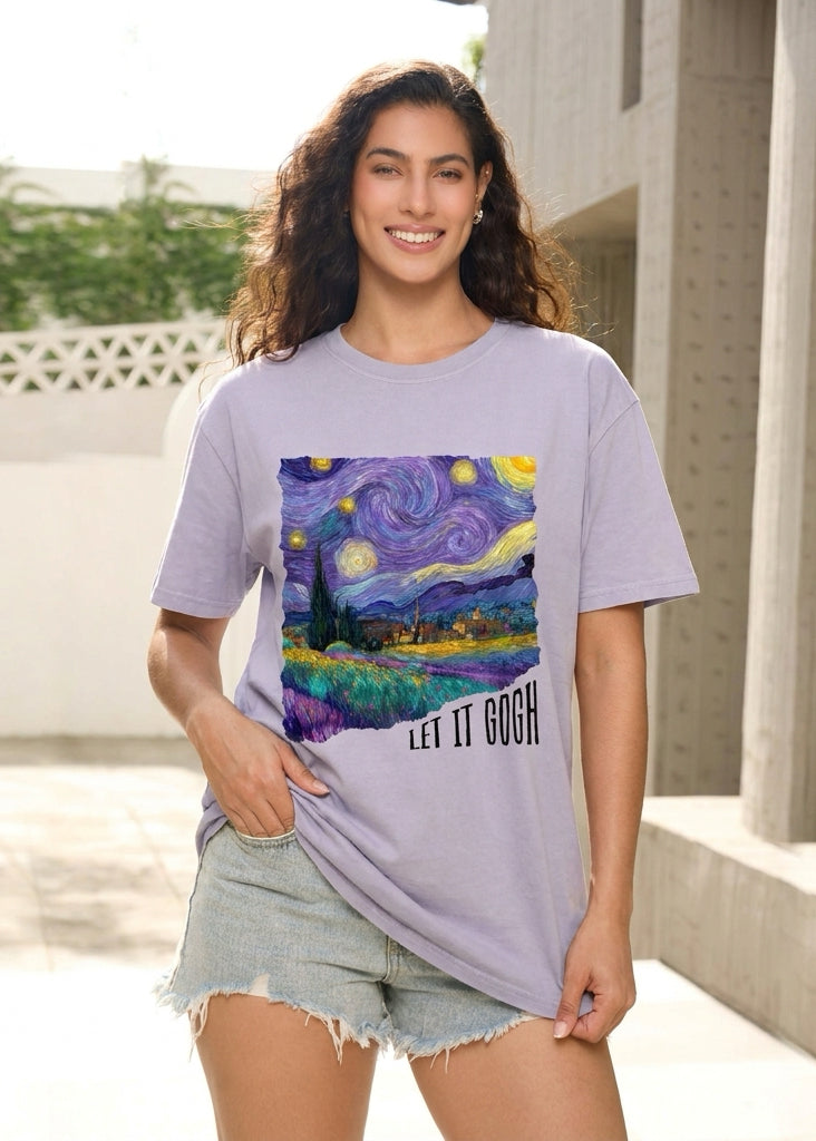 Let It Gogh Starry Night Inspired Feeding-Friendly T-Shirt