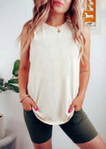 Solid Feeding-Friendly Tank Top