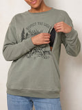Respect the Locals Fleece-Lined Feeding-Friendly Sweatshirt