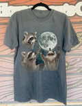 Racoons howling at the Moon Feeding-Friendly T-Shirt