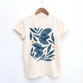 Retro Botanical Birds Feeding-Friendly T-Shirt