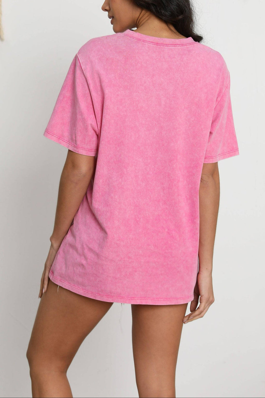 Feeding-Friendly Acid Wash T-Shirt