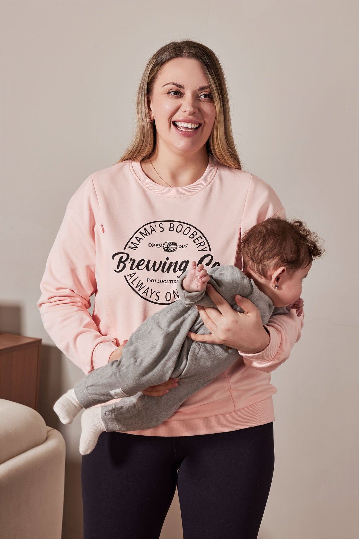 Funny Feeding-Friendly Crewneck Sweatshirt