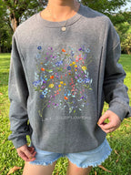 Spread Kindness Like Wildflowers Comfy Feeding-Friendly Sweatshirt