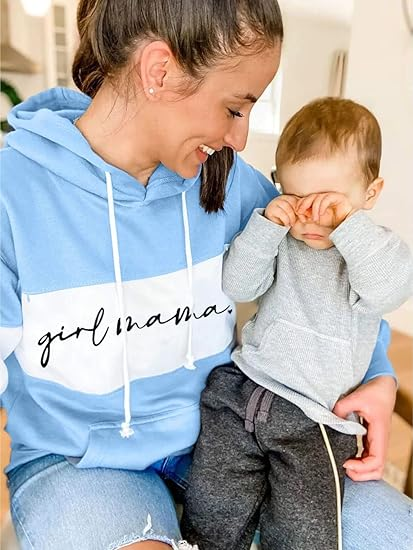 Boy Mama Girl Mama Feeding-Friendly Hoodie
