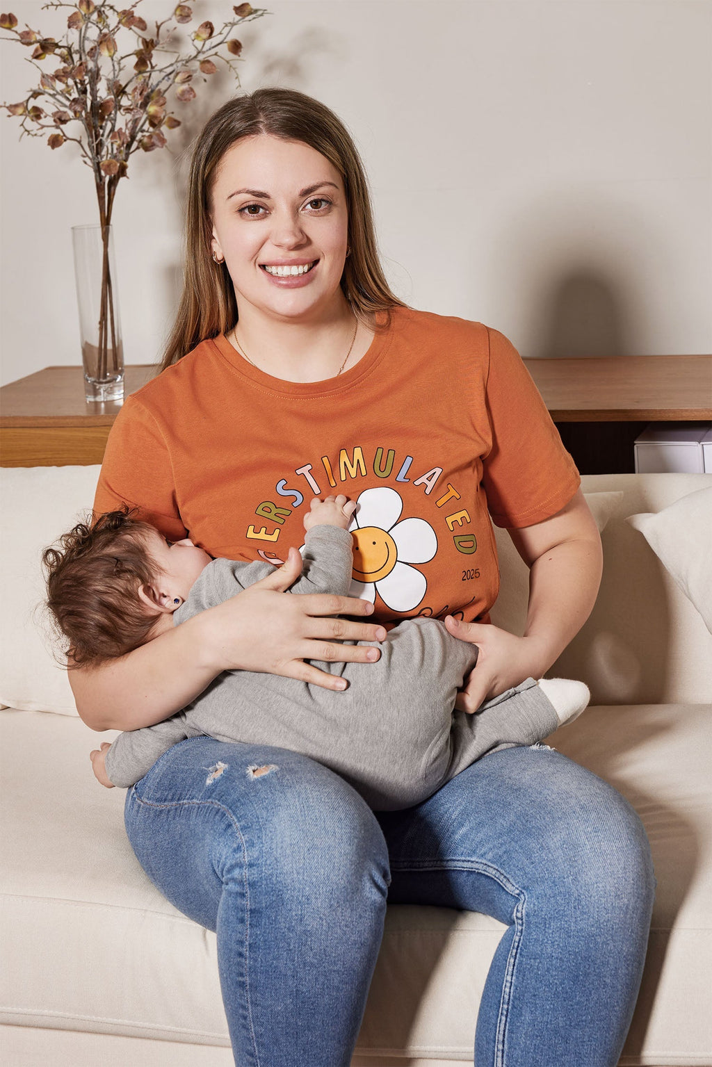 Overstimulated Moms Club Feeding-Friendly T-Shirt