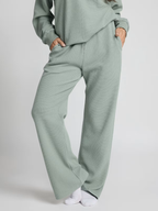 Longline Waffle Knit Feeding-Friendly Lounge Set