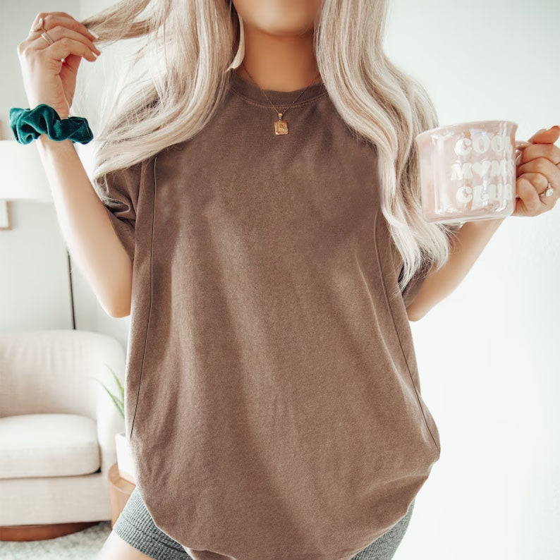Plaid Zipper Feeding-Friendly T-Shirt