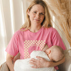 Checkered Milk Carton Feeding-Friendly Tee