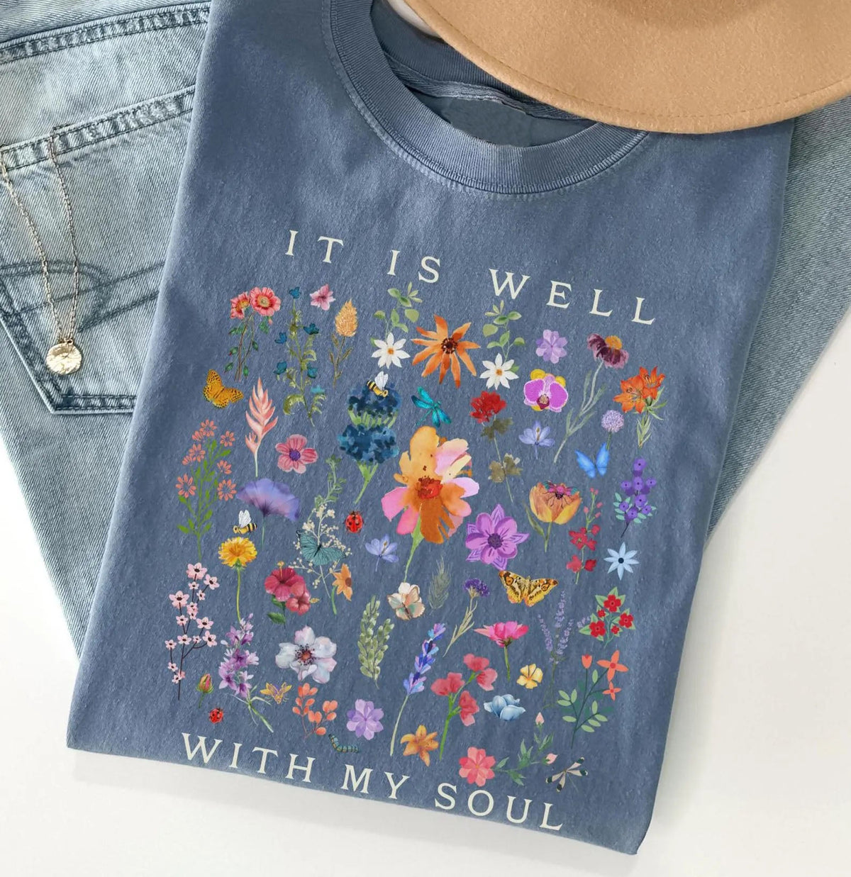 It Is Well Floral Feeding-Friendly T-Shirt
