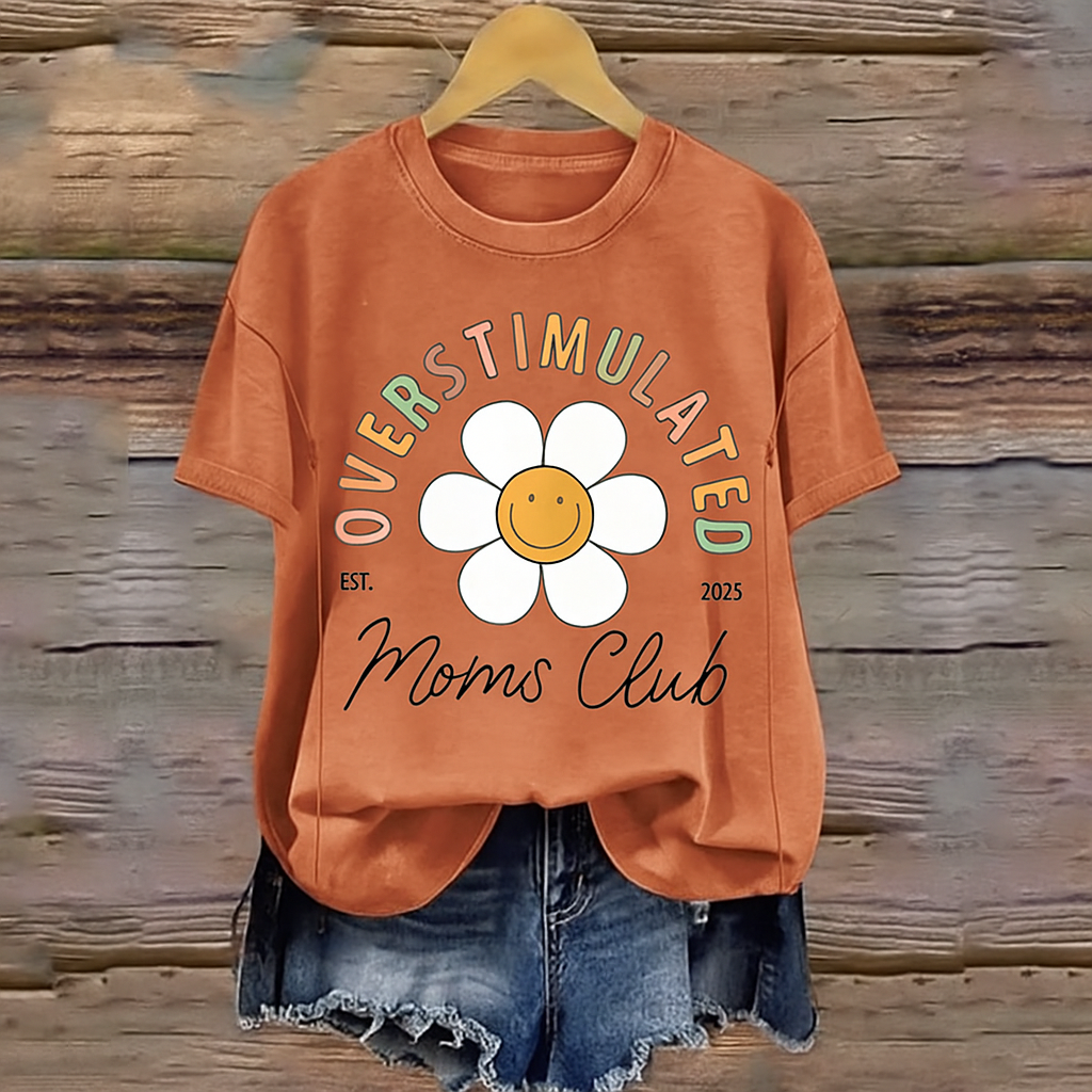 Overstimulated Moms Club Feeding-Friendly T-Shirt