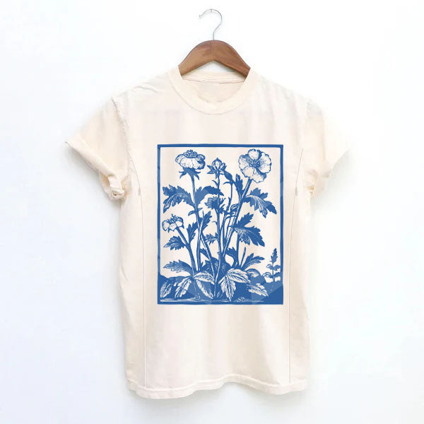 Vintage Wildflowers Graphic Feeding-Friendly T-Shirt