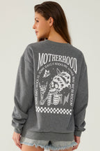 Motherhood Sometimes I Rock It Sometimes It Rocks Me Feeding-Friendly Sweatshirt