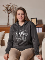 Mama’s Dairy Farm Fleece Feeding-Friendly Hoodie with Hidden Zippers