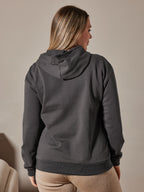 Mama’s Dairy Farm Fleece Feeding-Friendly Hoodie with Hidden Zippers