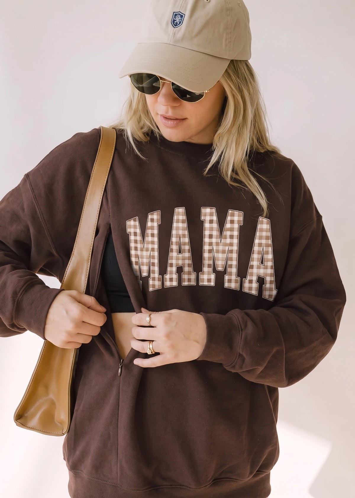 Mama Fall Feeding-Friendly Sweatshirt