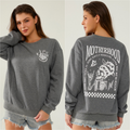 Motherhood Sometimes I Rock It Sometimes It Rocks Me Feeding-Friendly Sweatshirt