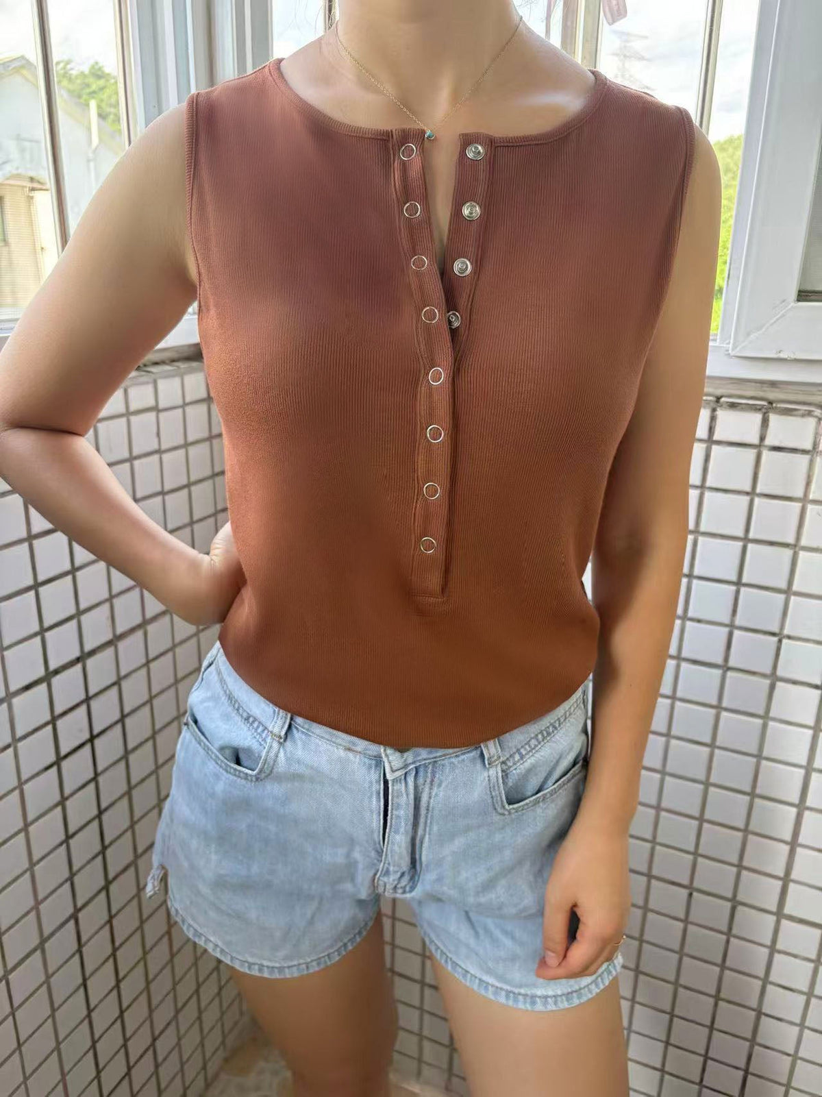 Comfort Rib Feeding-Friendly Tank Top
