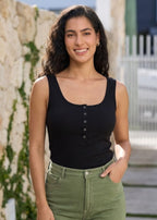 Women's Snap-Front Feeding-Friendly Tank Top
