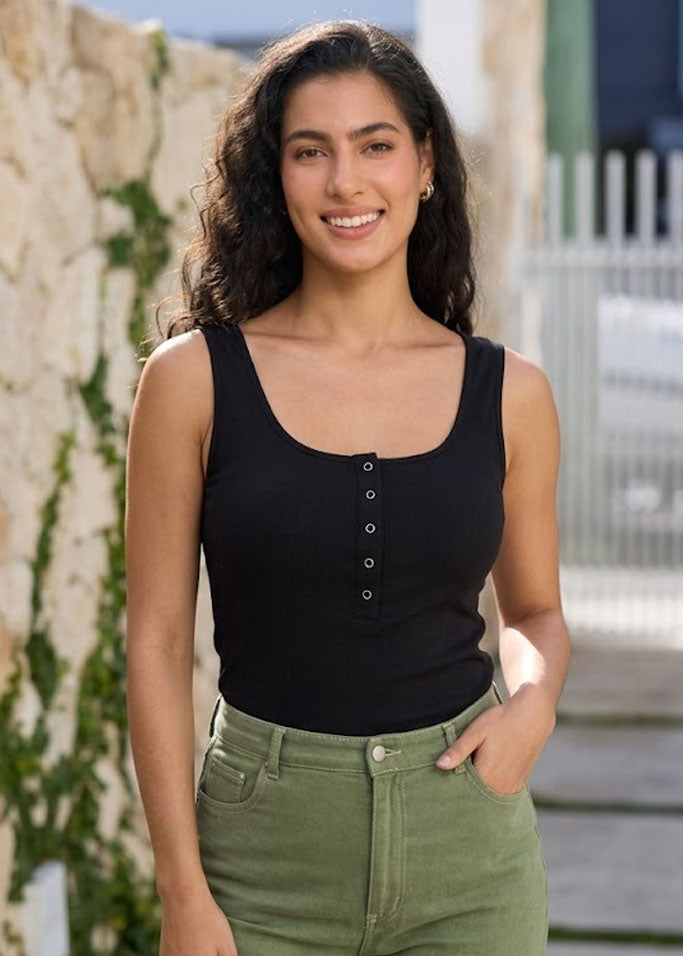 Women's Snap-Front Feeding-Friendly Tank Top