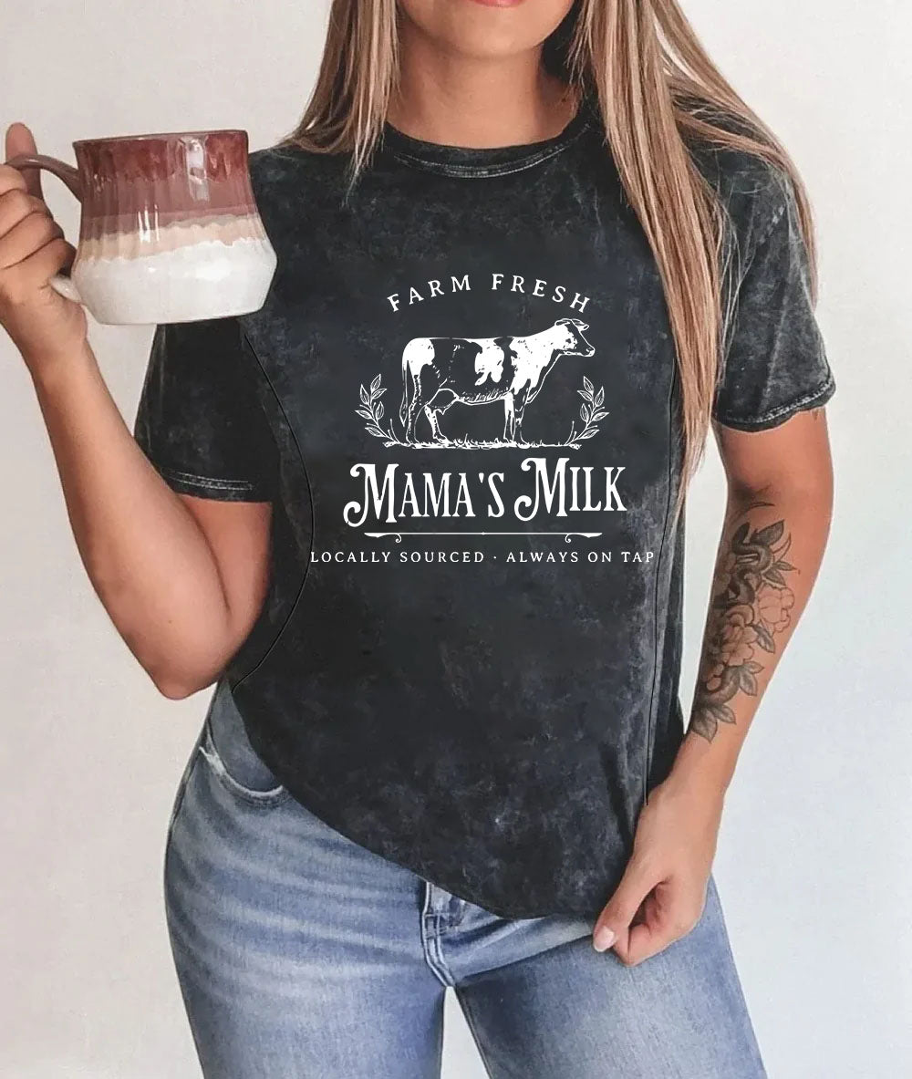 Washed Feeding-Friendly T-Shirt