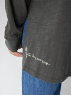 Oversized Cotton Doodle Feeding-Friendly Long Sleeve T-Shirt