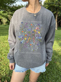 Spread Kindness Like Wildflowers Comfy Feeding-Friendly Sweatshirt