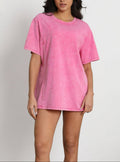Feeding-Friendly Acid Wash T-Shirt