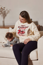 Mama's Breastaurant Feeding-Friendly Retro Sweatshirt