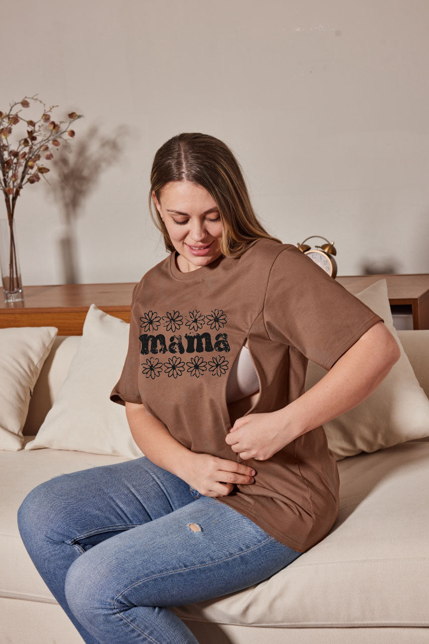 Mama Daisies Feeding-Friendly T-Shirt