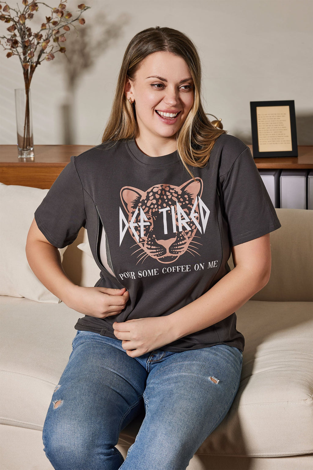 Pour Some Coffee On Me Feeding-Friendly T-Shirt